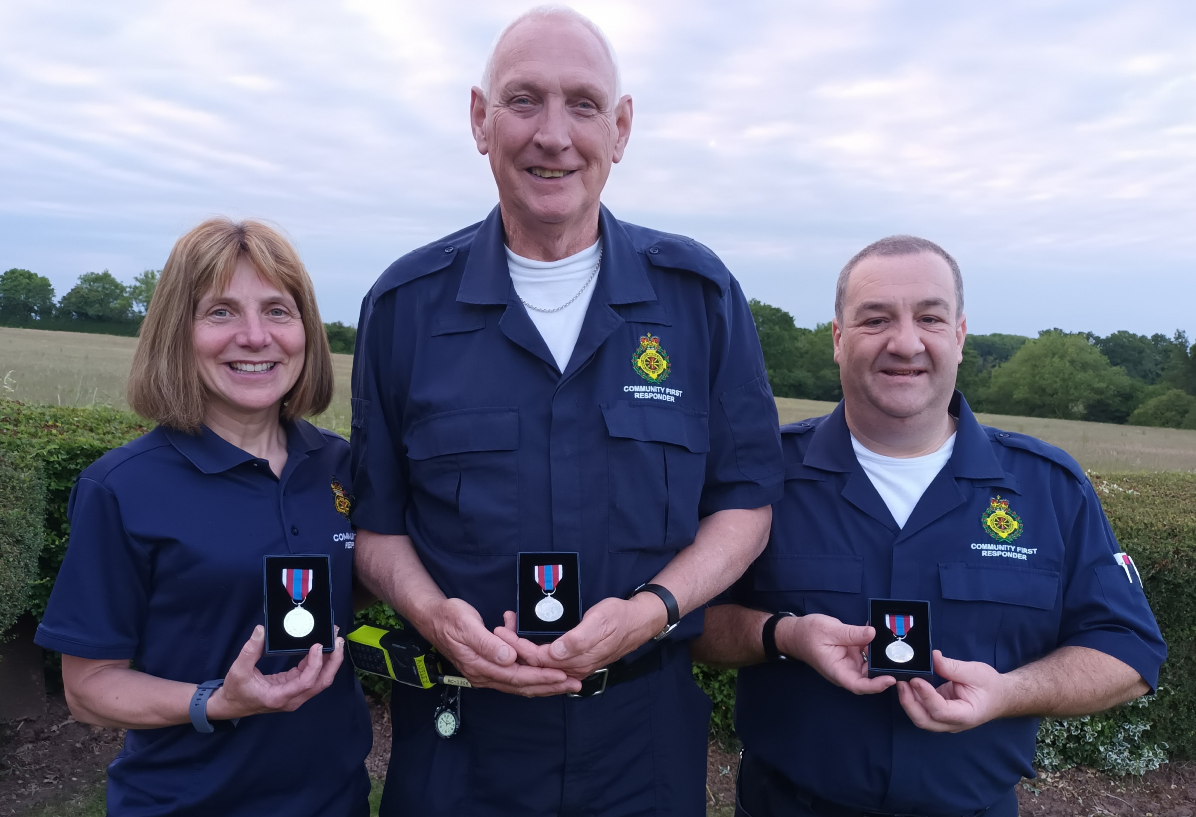 Alveley CFR Volunteers Lisa, Martin and Mike